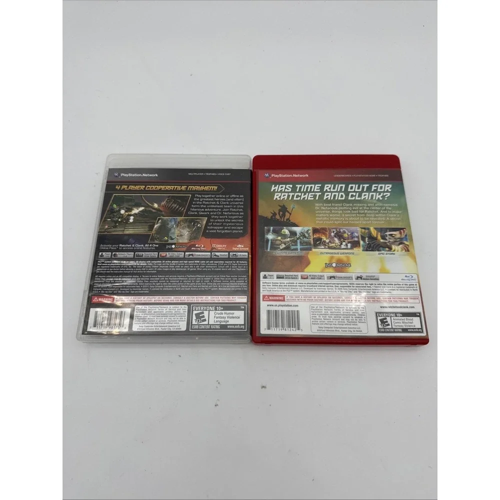 Lot of 2 Ratchet & Clank Into The Nexus + All 4 One PS3 Complete Manual